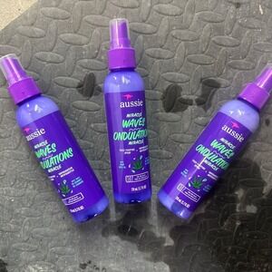 Aussie Miracle Waves Ondulations Miracle Frizz Fighting Spray  5.7oz 3 Pack